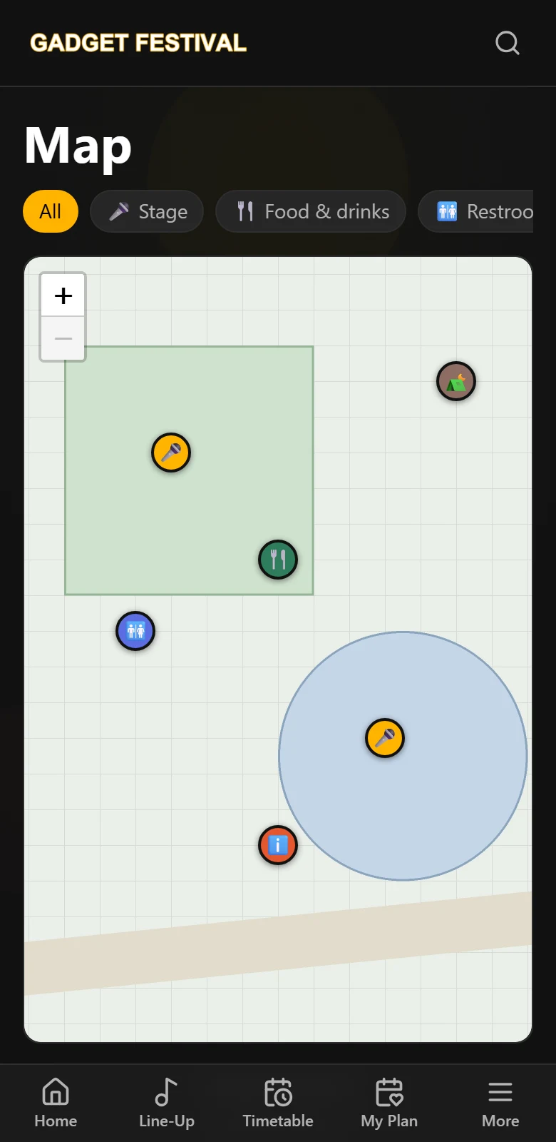 Festivadget offline map